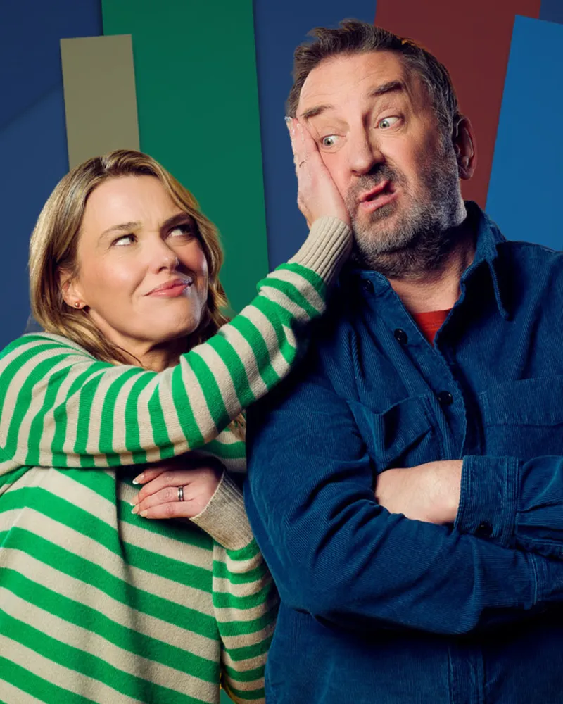 Lee Mack and Sally Bretton